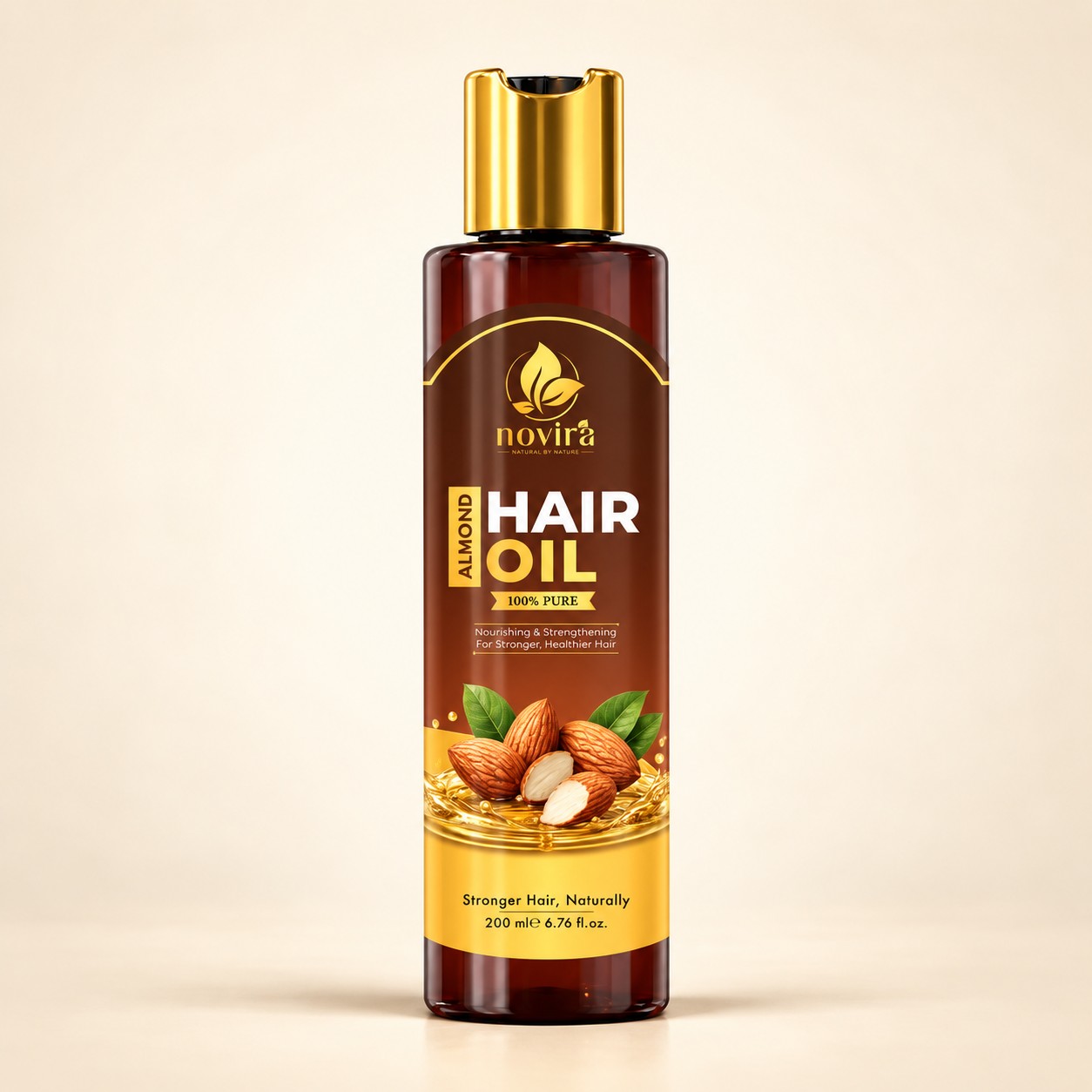 1504 NOVIRA Hair Oil – Almond Oil 200 Ml